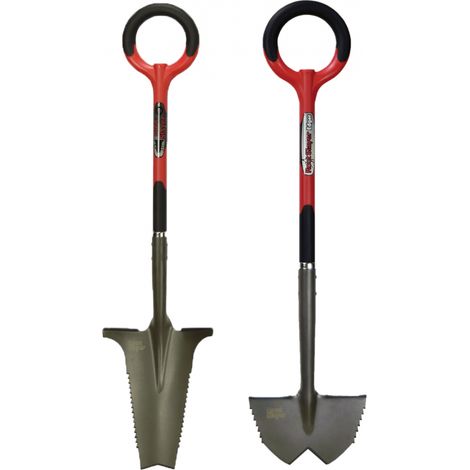 RootSlayer™ Pack - Schwarz - Erwachsene - RootSlayer™ + RootSlayer richtet Kanten™ auf - Garten - Karbonstahl - 360°-Griff