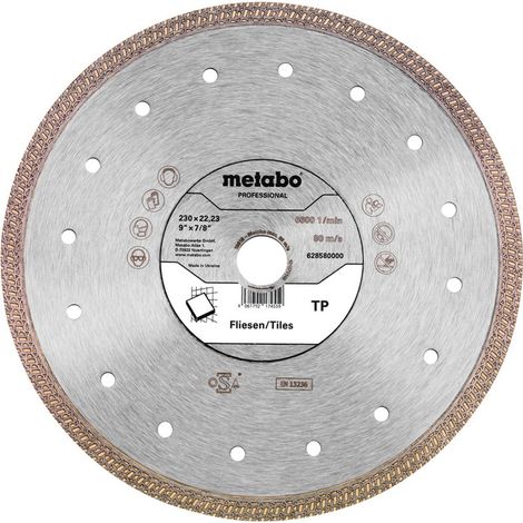Metabo - Diamanttrennscheibe für Fliesen, 230x22,23 mm 628580000 (1/2)