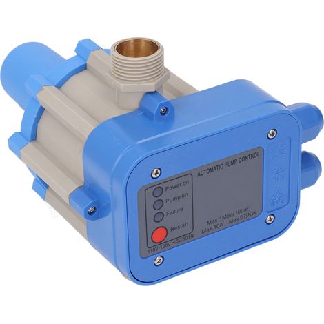 Wasserpumpensteuerung IP65 wasserdicht, Gehäuse aus hochfestem ABS-Kunststoff, intelligenter Wasserpumpendruckregler 110-120V (0,75kW) (1/5)