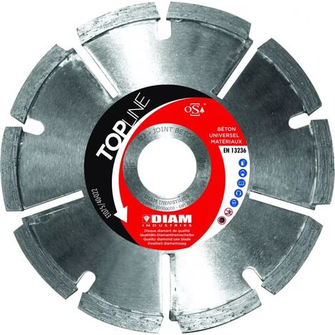 Disque diamant DJ - gamme Topline - 125 - 6,4 - 6,4 - 22,23 - Segments alignés