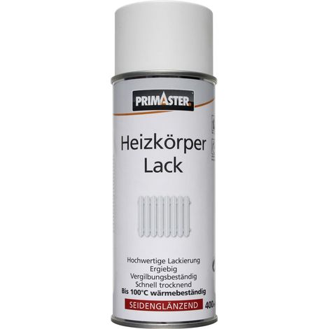 Primaster Heizkörper-Lackspray 400 ml Weiß Heizungslack Spraydose Lack Spray