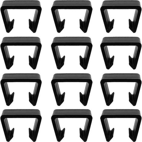 AMXCNOY 12-teiliges Set Terrassenmöbelclips, 6,5 cm große Kunststoff-Sofaclips für den Außenbereich, robuste Befestigungselemente für Rattanmöbel, Verbindungsstücke für Gartenstühle und Sofas aus Ratt (1/4)