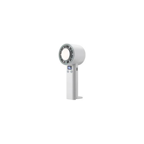 Ventilador portátil de alto flujo con 5 velocidades, ventilador de enfriamiento recargable y silencioso para llevar a casa, abdominales // 1 (BLANCO) (1/5)