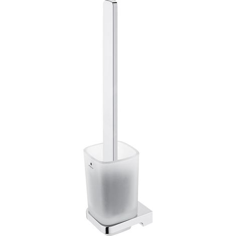 Nimco Maya - Brosse WC murale avec support, verre mat/chrome MA 29094CN-HR-26 (1/2)