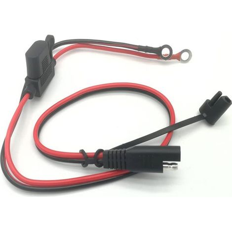 Connecteur SAE pour chargeur de batterie de moto - Câble de charge SAE - Coupe rapidement la prise à la borne 12 V (1/4)
