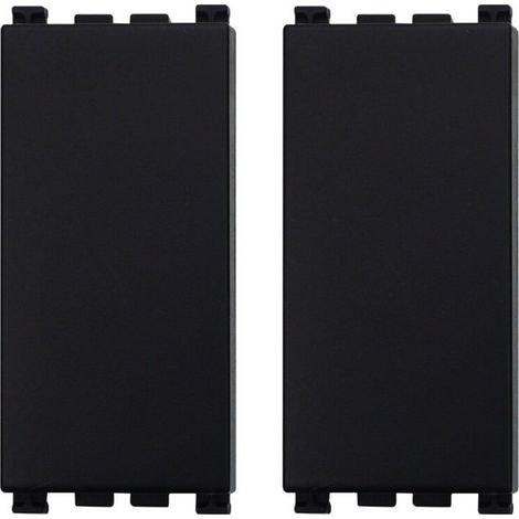 Cache-clé factice ETTROIT couleur noire compatible Vimar Arke (lot de 2) - VA0100
