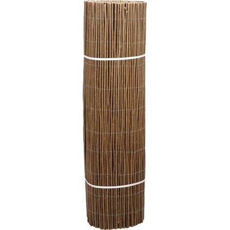 Brise-Vue en Bois de Saule 5 ml x 1 m pour Jardin Balcon Terrasse - Canisse Extérieur Flexible - Livraison gratuite
