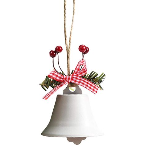 Cloche De Noel - Ensemble De 6 Pièces En Métal Fer - Décoration Suspendue Pour Arbre De Noël - Ornement Festif Intérieur Et Table