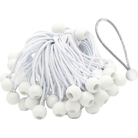 Lot de 50 tendeurs élastiques à boucle longue pour tentes, chapiteaux, banderoles et bâches (1/4)