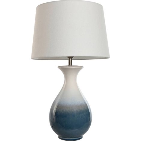 Lampe de salon bicolore en céramique élégante - Bicolore noir et blanc (1/5)