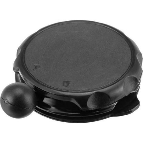 1 Support à ventouse, fixation robuste pare-brise, compatible GPS TomTom Via Start GO Live, matériau ABS noir (1/4)