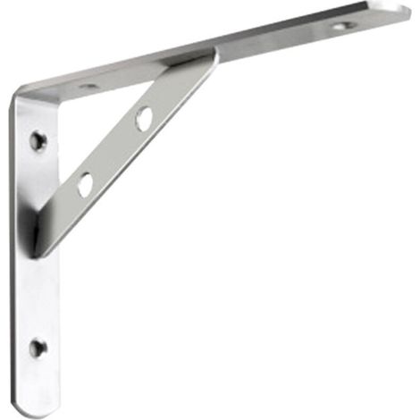 Wandregalhalterungen, 90-Grad-Dreieck-Wandregalhalterungen aus Edelstahl, 2 Stück, 15 cm