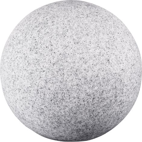Kanlux – Potelet d'extérieur lampe de jardin granit boule IP65 – Hauteur 28 cm, diamètre 30 cm, câble 3 m – Éclairage élégant pour terrasse (1/5)