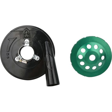 Capot de protection anti-poussière pour meuleuses d'angle type 150 + disque à meuler (1/5)
