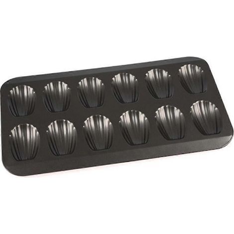 Casserole antiadhésive, moule à 12 gâteaux en forme de coquillage, moule à gâteau antiadhésif au chocolat, ustensiles de pâtisserie (1/5)