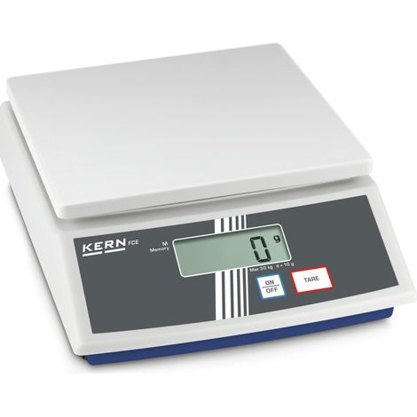 Kern Tischwaage FCE 15K5N+C kalibriert, Wägebereich 15000 g, Ablesbarkeit 5 g