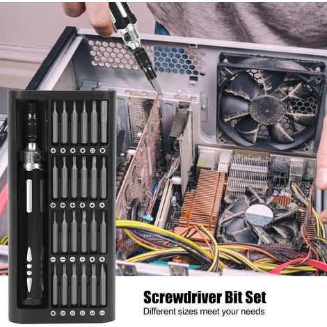 Kit de 25 embouts de tournevis magnétiques, outil de réparation d'instruments de précision avec boîte de rangement (1/5)