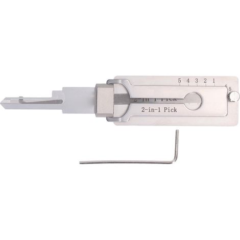 Clé décodeur 2 en 1 en acier inoxydable crochet de ramassage outil de réparation entretien (1/5)