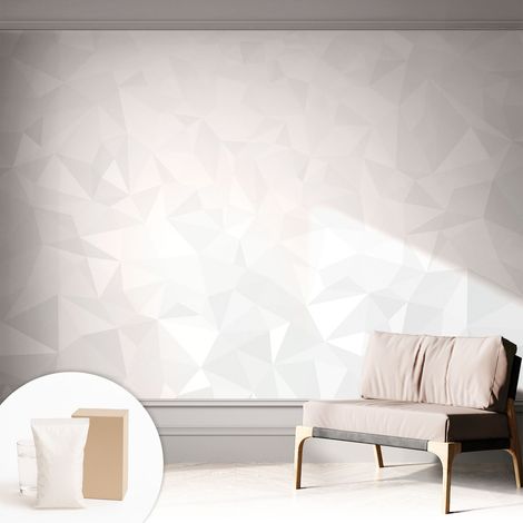 Papier peint intissé pour salon chambre à coucher peint imprimé Installation facile - Colle incluse gratuite Motif abstrait 312x219 cm (1/5)
