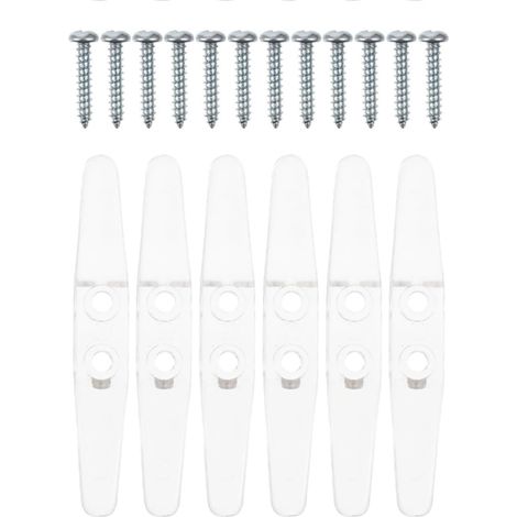 Taquets de Sécurité pour Cordon de Store, Plastique Robuste, Résistant Rupture, Lot de 6 Pièces pour Fenêtres et Stores (1/5)
