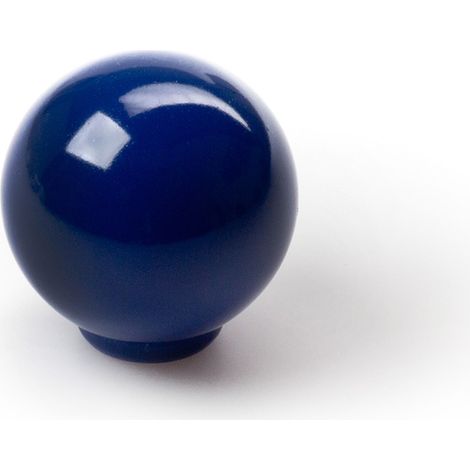 Bouton en plastique avec finition bleue, dimensions: 28x28x29mm Ø: 28mm - talla