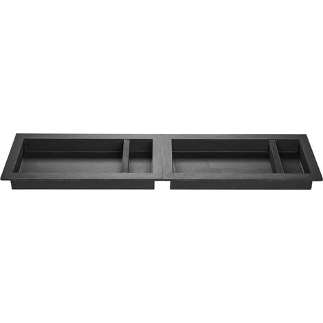Niche de douche encastrable 40,6 x 81,3 cm lot de 2 avec étagère amovible, épaisseur 10,2 cm, rangement savon et shampooing design moderne, angles droits, étanche, noir pour salle de bain (1/5)