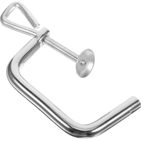 Collier de montage universel pour machines à pâtes manuelles, clip en métal, pièce de rechange pour pâtes et machines à pâtes, assemblage facile, support robuste pour ustensiles de cuisine. (1/5)