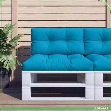 360605 Coussin de palette bleu clair 80x40x12 cm tissu (1/5)