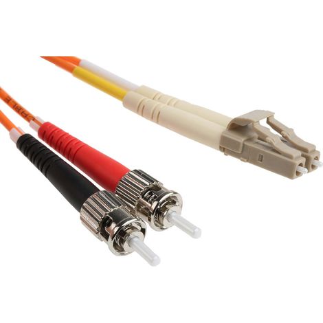 Câble fibre optique RS PRO 3m Avec connecteur / ST, OM1 Multi-mode ( Prix pour 1 ) (1/2)