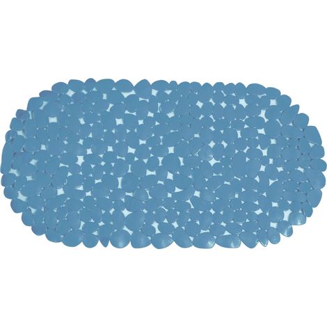 Tapis Fond de Baignoire PVC Galets 100% PVC sans Phtalates 68 x 35 cm Gris Clair Surface Antidérapante pour Sécurité et Confort Facile d'entretien (1/2)
