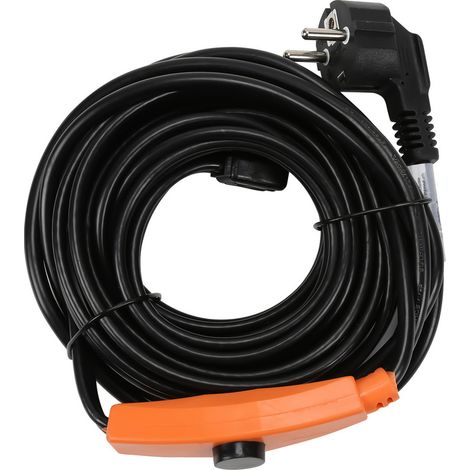 Câble chauffant - 8 m - 128 W - avec thermostat antigel (1/5)