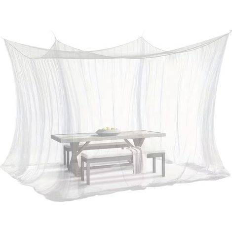 Moustiquaire carrée d'extérieur - Moustiquaire de voyage/maison - Moustiquaire extérieure - Maille dense offrant une protection optimale - Idéale pour le camping. la terrasse. le jardin. la tonnelle - (1/5)