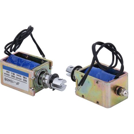 Électroaimant JF-1040B 25N 24V CC, type push-pull, course de 15 mm (1/5)