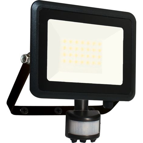 Faretto da parete KREON 2 - IP44, 20W, 4000K, 2000lm, Nero - Rilevatore IR Arlux Lighting