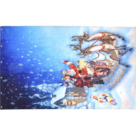 Duschvorhang mit Weihnachtsmuster, ohne Lochung, für Bad, Badezimmer, Zuhause und Hotel (1/5)