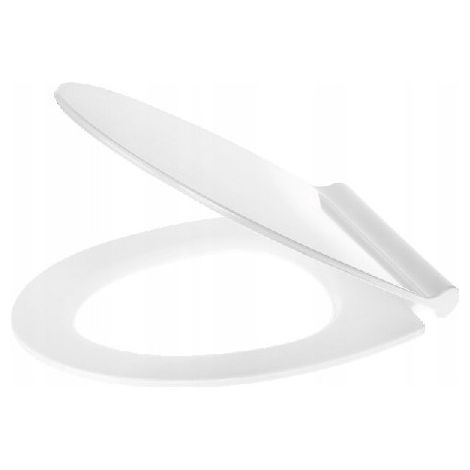 Abattant de toilette amovible à fermeture amortie, blanc, fin (1/2)