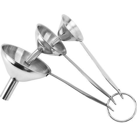 3-in-1 Edelstahl-Küchenflaschen-Fülltrichter (1/4)