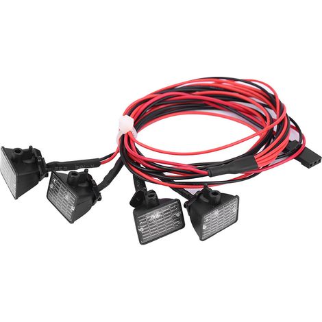 Barre lumineuse LED pour toit de voiture RC Crawler, accessoire pour Axial SCX10 et Traxxas TRX-4 (blanc)