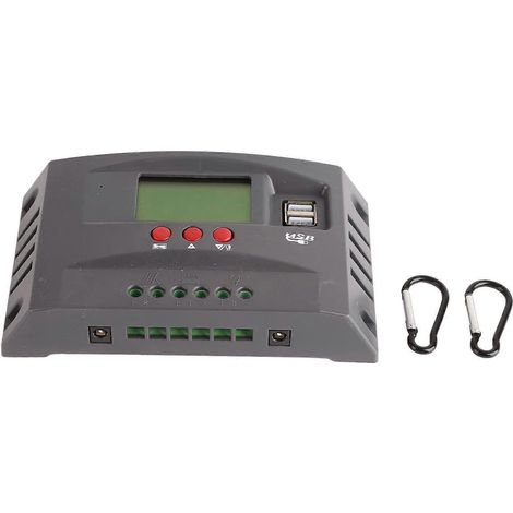 MPPT Solar Charge Controller 40A pour 12V 24V avec LCD Display USB Ports pour RV Boat OffGrid Systems (1/5)