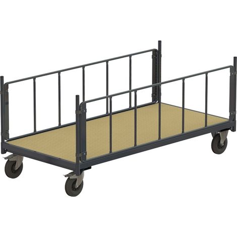 PROVOST - Chariot de manutention à 2 ridelles tubulaires - Capacité 500 kg