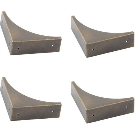 4er-Set Metall-Eckenschutz für Möbel, Antik-Bronze-Eckenschutz-Halterung, Eckenschutz, Metall-Eckenschutz für Möbel (1/5)