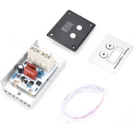 Régulateur de tension numérique SCR 10 000 W, variateur de vitesse, thermostat, 220 V CA, 80 A (1/5)