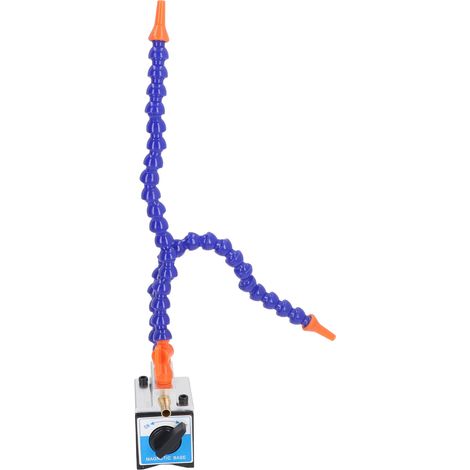 Base magnétique réglable G1/4 entrée G1/2 sortie 2 tuyaux de liquide de refroidissement flexibles Support de base magnétique réglable pour injecteur d'huile (1/5)