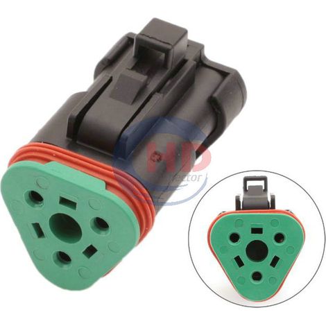 DT06-3S-EP06/W3S-P012/Steckverbinder/Automobilstecker/Schutzhülle/Anschlussstück (1/5)