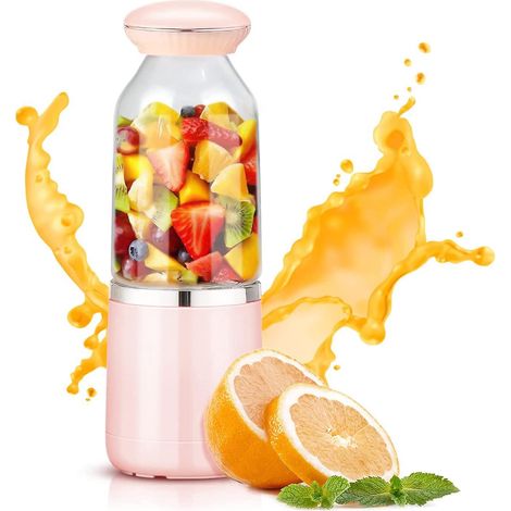 portable Mixeur Des Fruits, Mini Blender Usb Pour Smoothie,milk-shake,jus De Fruits,blender Portable 500ml 6 Lames Pour Sport Et Voyage,sans Bpa (1/5)