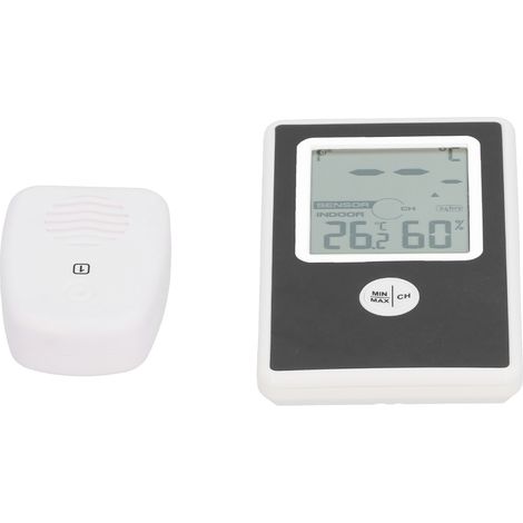 Thermohygromètre électronique numérique, thermomètre-hygromètre pour l'intérieur et l'extérieur de la maison (1/5)