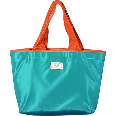 Grand sac à cordon écologique pour faire les courses, sac bandoulière tendance, sac à main pliable et portable, imperméable (1/5)