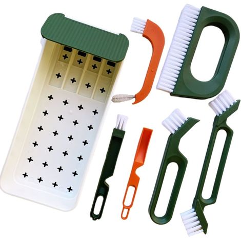 Filiyano-Ensemble de 5 brosses à joints, brosse de nettoyage pour salle de bain et cuisine, brosse pour nettoyer les joints de carrelage, les recoins (1/4)