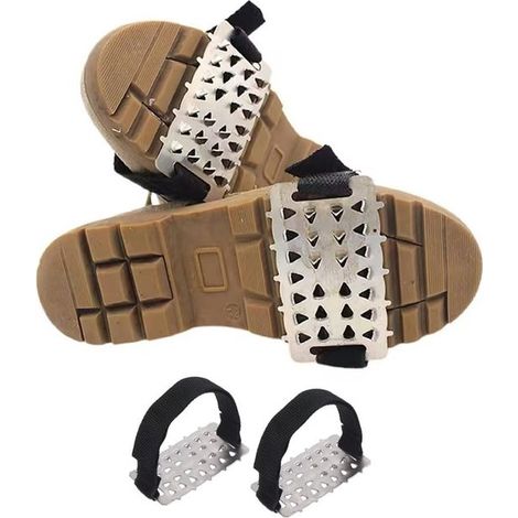 26 Punkt Schlittschuhe universelle, schneefeste Zuggriffe für Damen, Herren und Senioren zum Eisfischen, Wandern und für sicheres Gehen. Belle's (1/4)