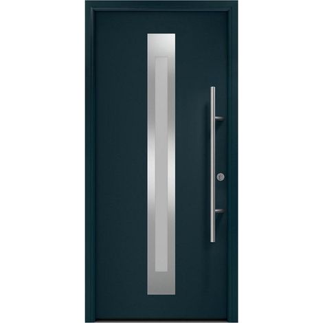 Hörmann Ecostar Haustür "ISOPRO Secur IPS 770S", anthrazitgrau (RAL 7016), 110 x 210 cm (B x H), DIN Rechts